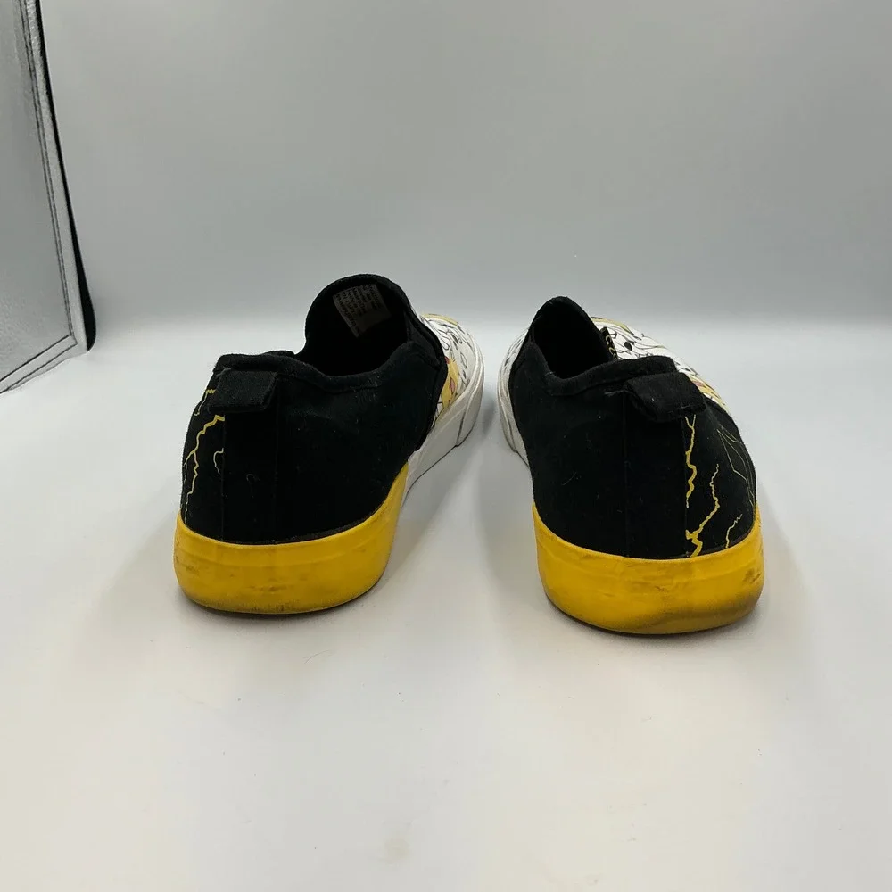 Pokemon Pikachu 25‎ Slip On Shoes Men's Size 12 Nintendo Yellow Black
